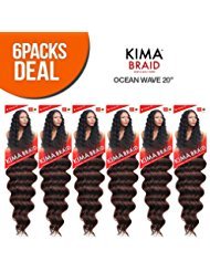 Harlem125 Synthetic Hair Braids Kima Braid Ocean Wave 20 (6-Pack, 1) By Harlem 125