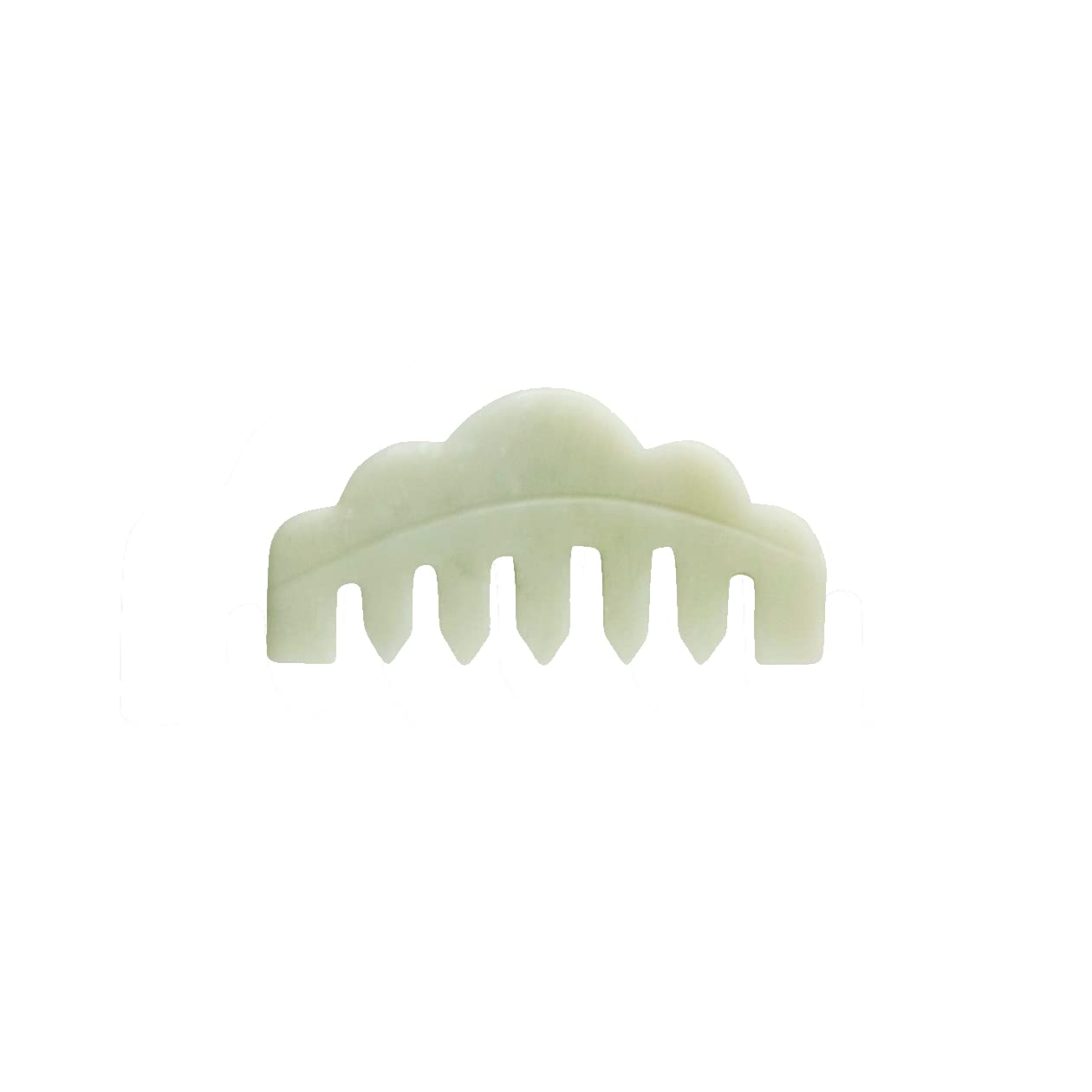 Mount Lai | Hand-Carved Natural Jade Massaging Gua Sha Comb | Gua Sha Jade Comb Scalp Massager And Gua Sha Scraping Tool | Balan