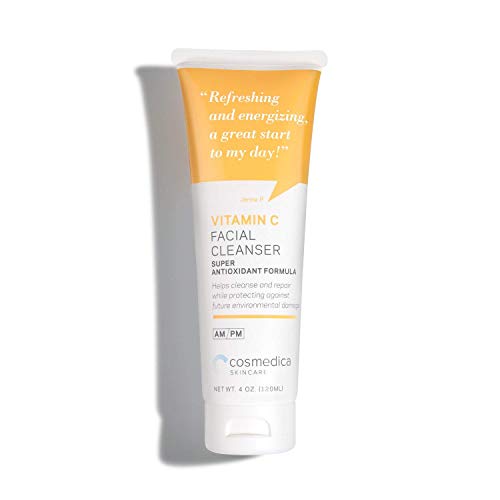 Cosmedica Skincare Vitamin C Facial Cleanser - 4 Oz, Vitamin C For Anti-Aging - Gentle Face Cleanser Refreshes And Restores Skin
