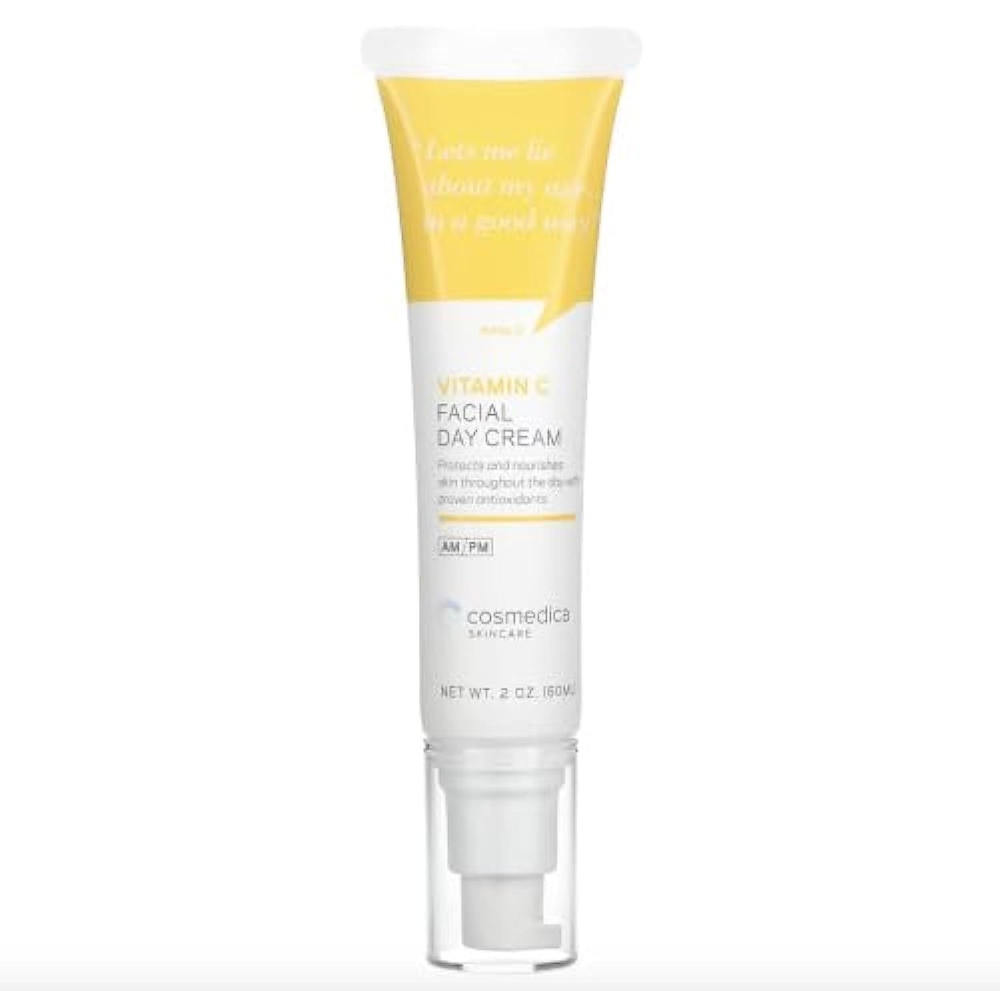 Cosmedica Skincare Vitamin C Facial Moisturizer - 15% Vitamin C Facial Day Cream - 2 ounces - Protects and nourishes skin throug