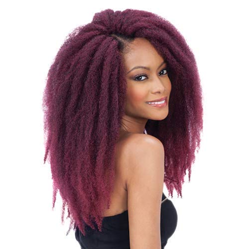 Freetress Equal Synthetic Hair Braids Double Strand Style Cuban Twist Braid 16'' (9-Pack, 1B)