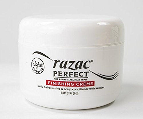 New Razac Perfect For Perms Finishing Creme Hairdressing & Scalp Conditioner 8Oz