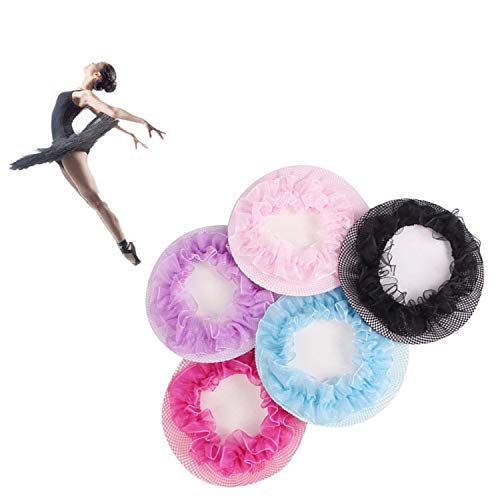 Lapangzi 10Pcs Hair Nets For Bun Covers For Hair Ballet Girls Ballet Dance Elastic Hairnets Hair Accessories For Women Girls