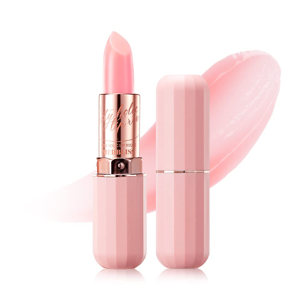 Merbliss City Holic Lip Glow (#01 Napoli Pink) Daily Tinted Lip Balm Moisturizing Lip Care, Essential Oil, Vitamin E And C For G