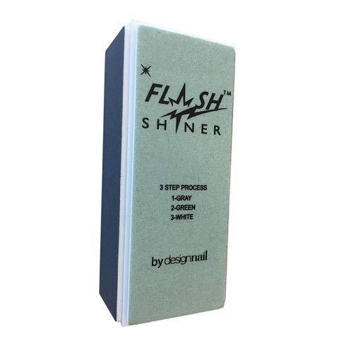 Design Nail Flash Shiner 3-Way Shine Buffer Block 1Pk