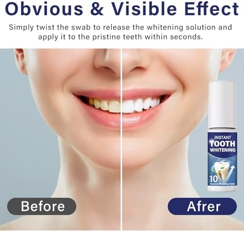 Tooth Paint, Instant Teeth Whitening Kit, Simple & Portable White Paint for Teeth - Regain Confident Smile