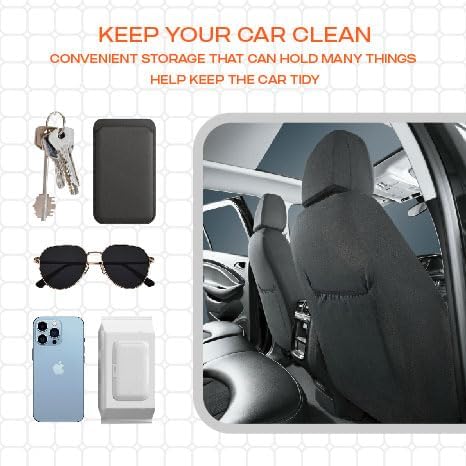Skechers Memory Foam™ Car Seat Covers, Hexcomb Breathable Thick Seat Covers Black Two Front Seat Covers, Airbag Compatible, Automotive Comfort & Protection for Most Cars,Van,Trucks, SUVs (Black)