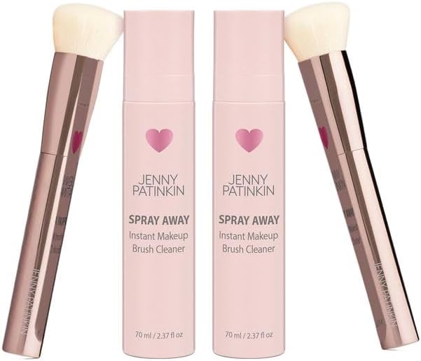 New Makeup Brush Cleaner Cleanser Spray, Quick-Drying cleaning solution for Makeup Brushes, Makeup Sponge, Powder Puff, Professional & Travel-Sized makeup sanitizing spray, 70 ml