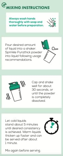 Purathick Natural Thickener, 4.4 oz, Thickens Hot and Cold Liquids for People with Dysphagia