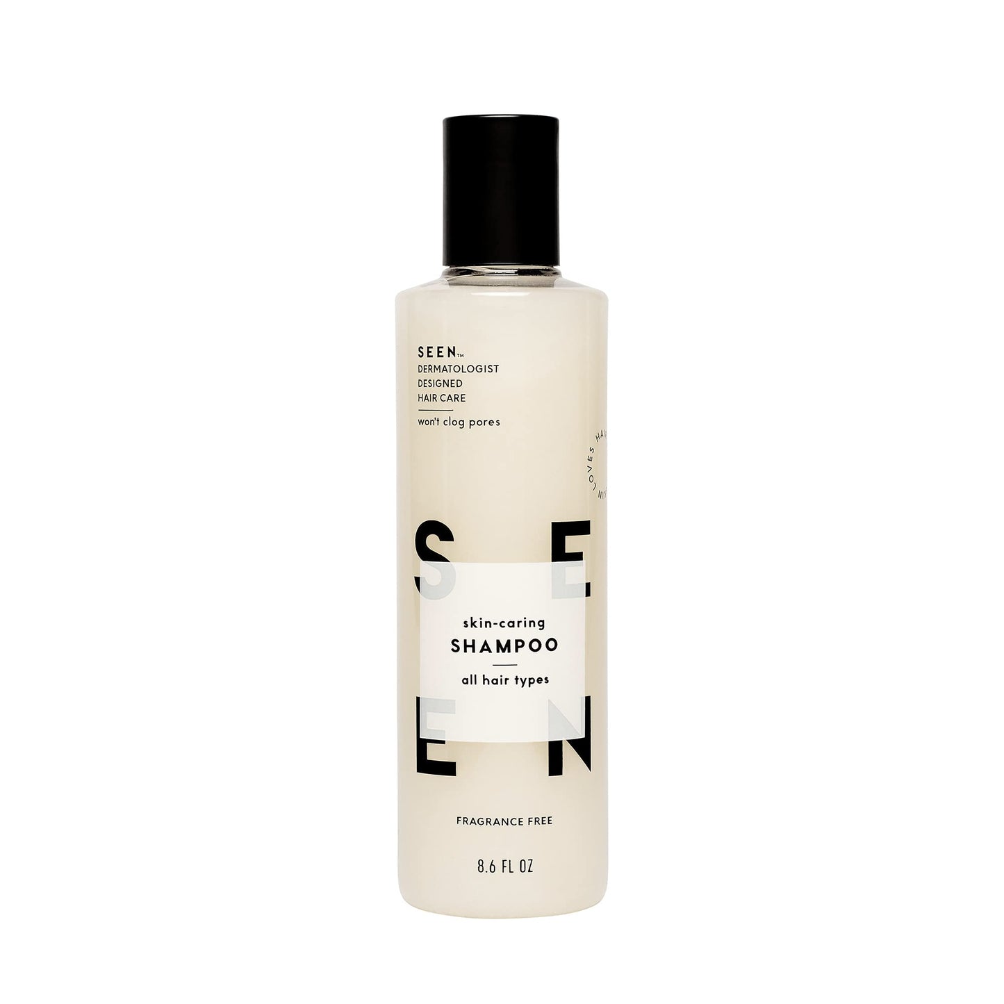 Seen Shampoo, Fragrance Free - Non-Comedogenic & Sulfate-Free Hair Shampoo- Dermatologist-Developed - Safe For Sensitive, Eczema
