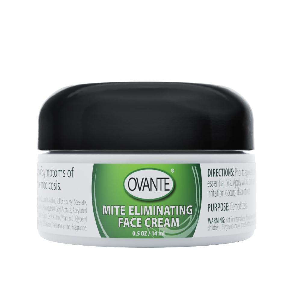 Ovante Demodex Mite Eliminating Facial Cream For Humans With Demodex | Original | - 0.5 Oz
