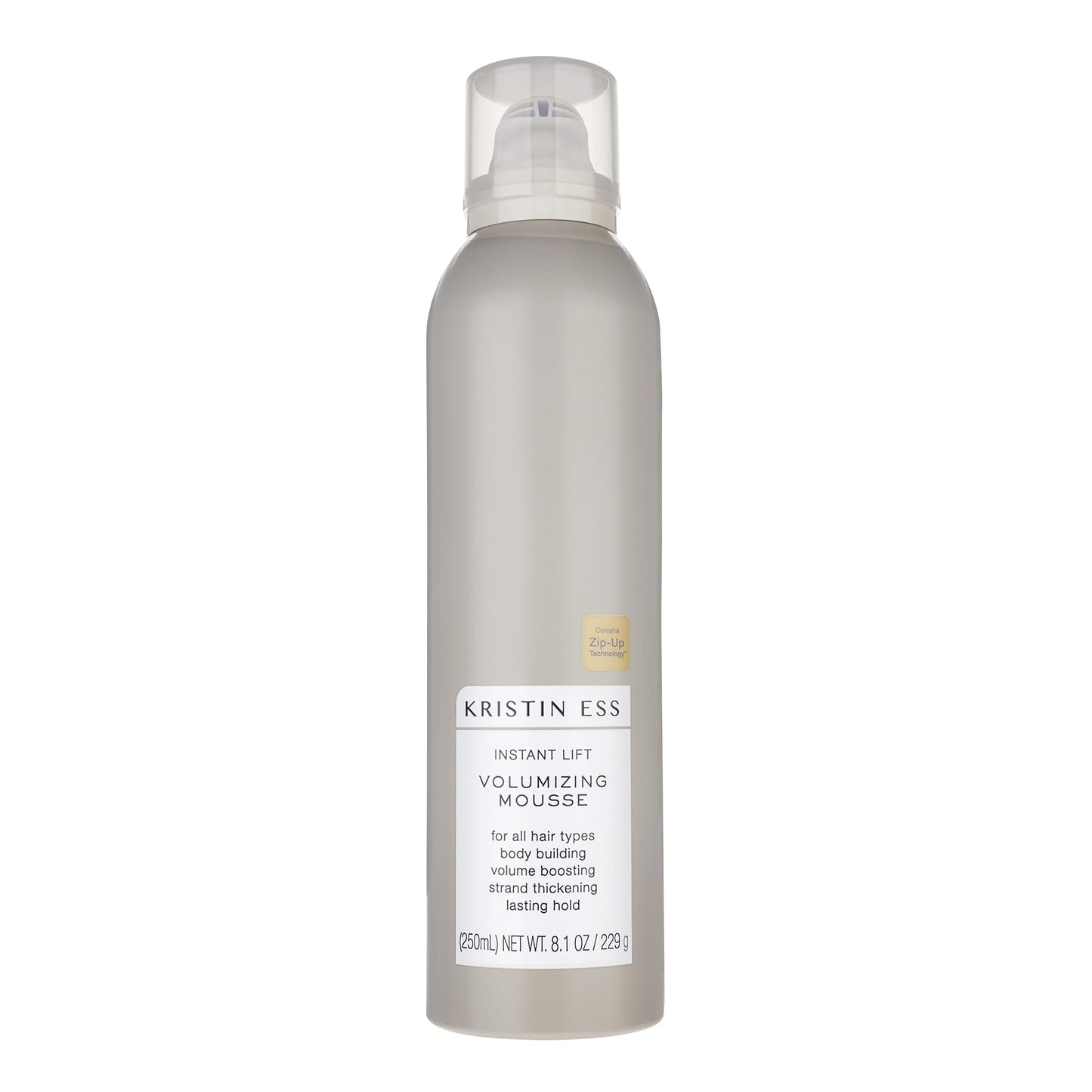 Kristin Ess Hair Instant Lift Volumizing Mousse With Castor Oil - Boosts Volume + Thickens, Body Building, Lasting Hold, Non Sti