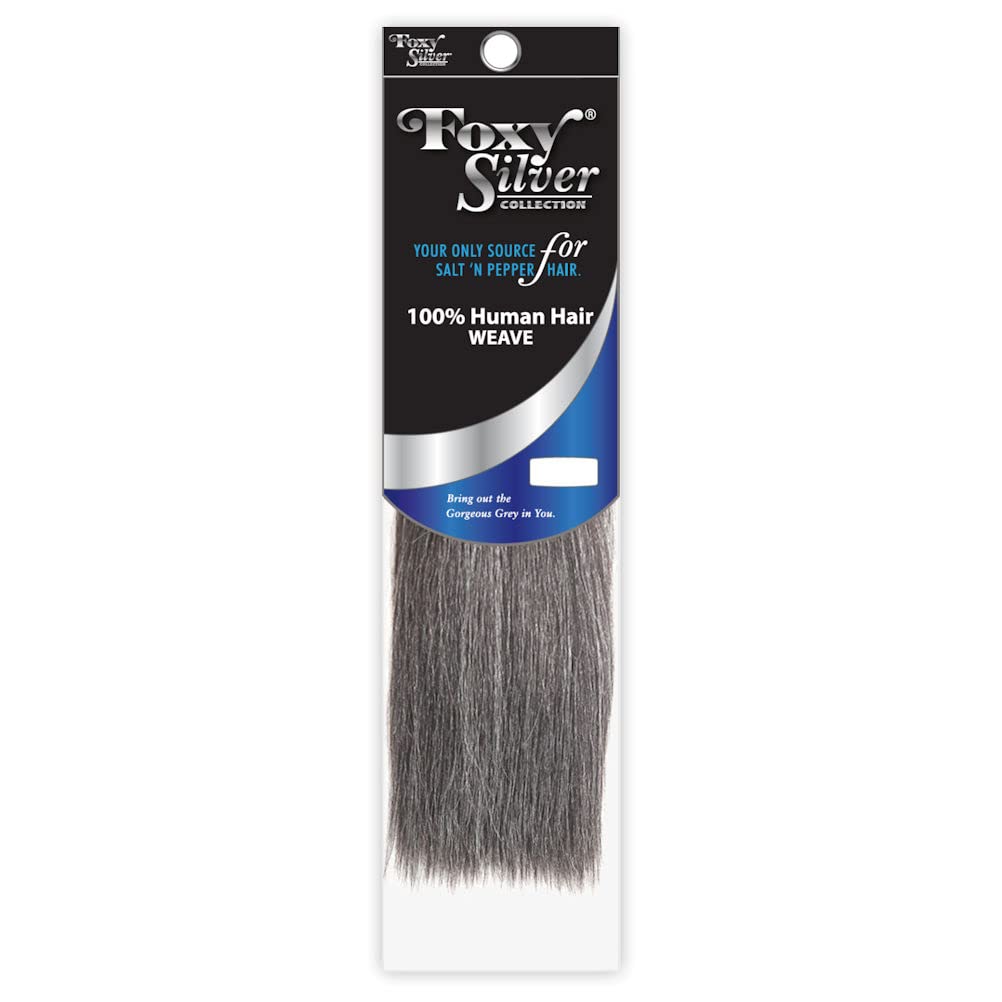 Foxy Silver (Weave - HH Yaki Straight) 12 inch - 100% Human Hair Weave in 280
