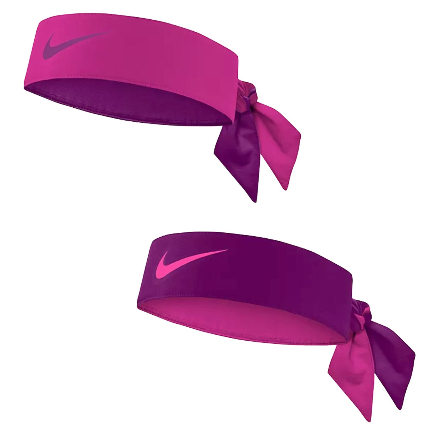 Nike Unisex Dri-Fit Reversible Headband - Pink Sangria