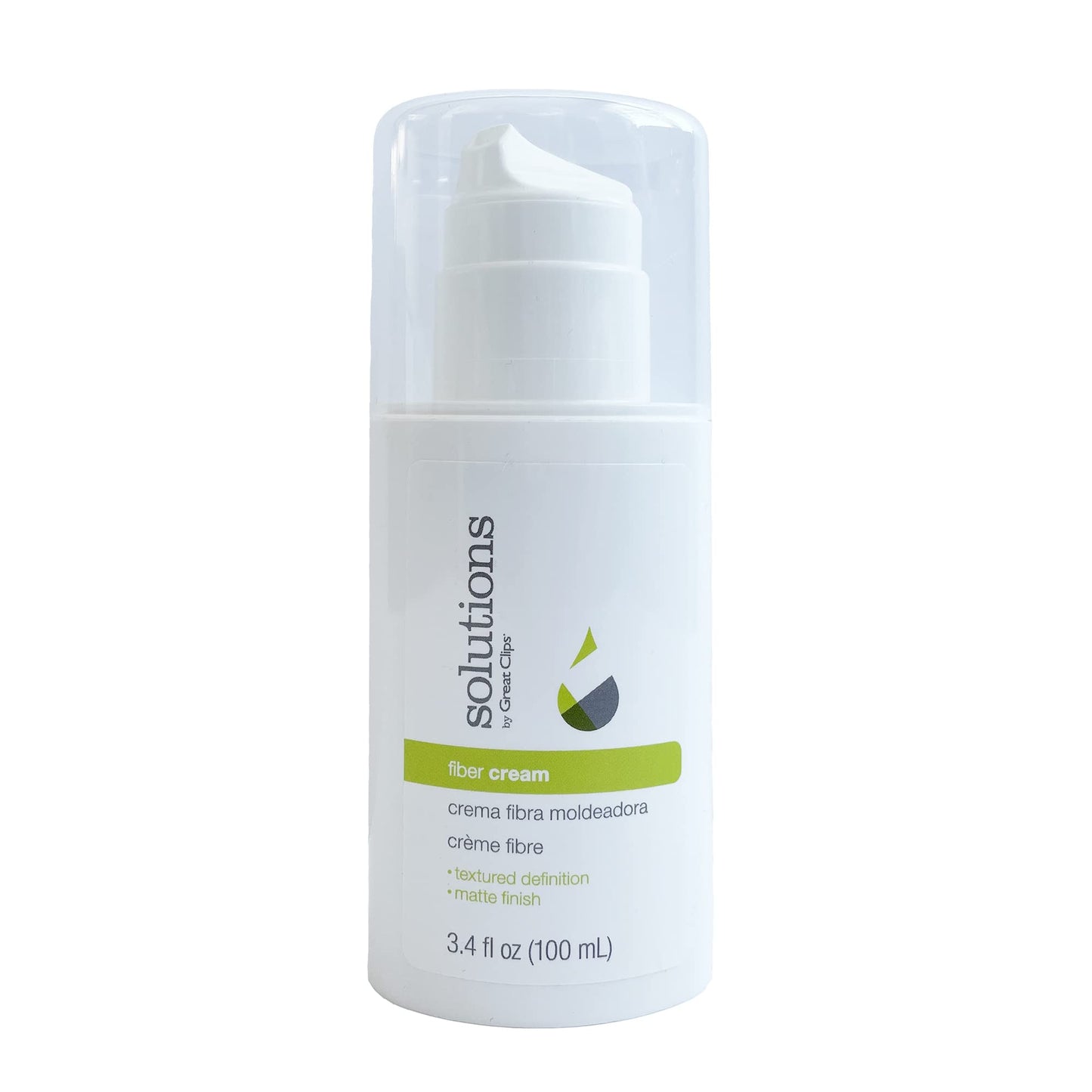 Great Clips Solutions Fiber Cream 3.4Oz | Firm Hold With Pliable Styling | Create Volume And Lift | Great For Naturally Curly Ha