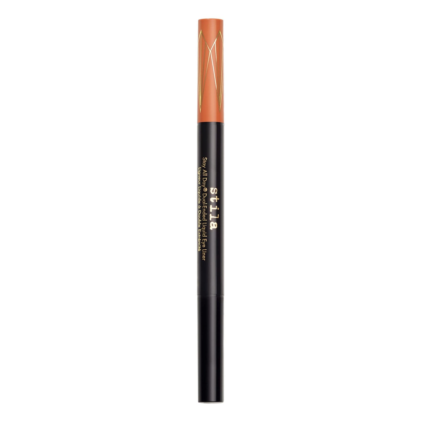Stila Stay All Day Dual-Ended Liquid Eye Liner, 1 Fl. Oz., Mai Tai/Intense Black