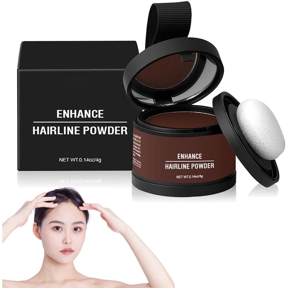 Transparentw Root Cover Up, Transparent Hair Color, Transparent W Root Color, Veinsgrain Hair Color, Substantian Hair Touch Up, Transparentw Hair Powder, Hair Rich Shading Powder (Hazel Brown)