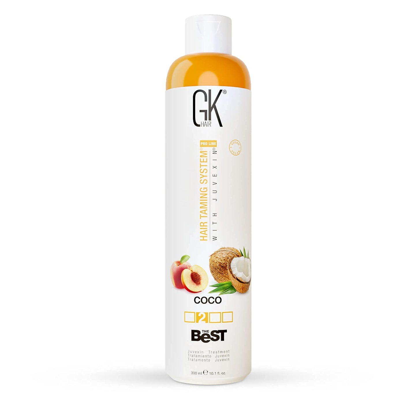 Gk Hair Global Keratin The Best Coco (10.1 Fl Oz/300Ml) Smoothing Keratin Hair Treatment - Professional Brazilian Complex Blowou