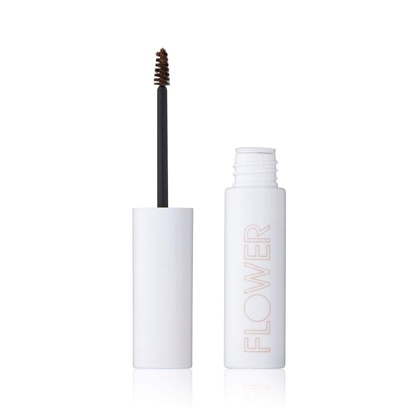 Eyebrow Gel By Flower Beauty | Fiber Fix Brow Gel | Tinted Brow Mascara & Fixative For Eyebrows | Vegan & Cruelty-Free | (Brunet
