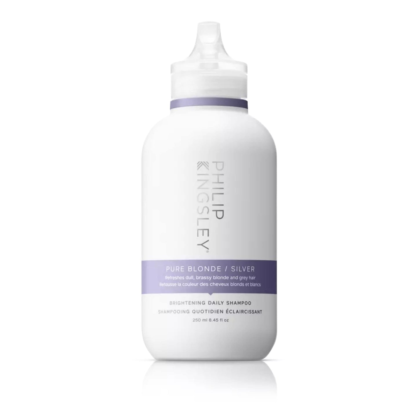 Philip Kingsley Pure Blonde/Silver Brightening Daily Purple Shampoo For Blonde Gray Silver Brassy Colored Highlighted Bleached H