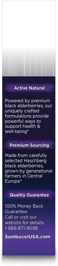 Sambucol Black Elderberry Throat Lozenge - with Honey, Vitamin C & Zinc, Elderberry Lozenges Sore Throat & Cough, Soothes Scratchy Throat, Supports Immunity, Soft & Chewy - 20 Count, 2-Pack