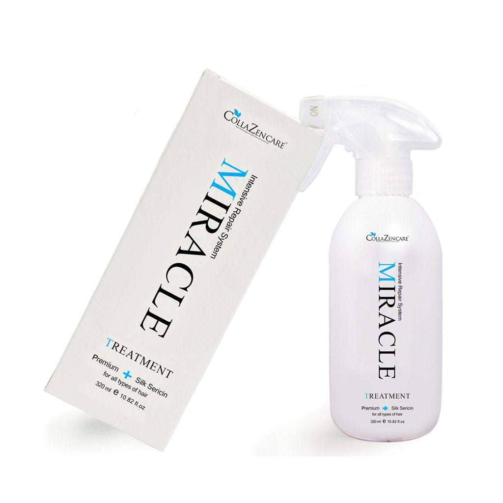 CollaZen Care Miracle Treatment Premium Silk Sericin 10.82 Ounce. For All Hair Types. Made in Korea. No Animal Testing. Ideal fo