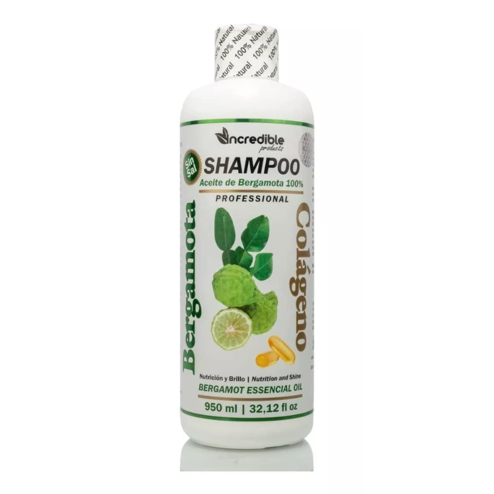 PCG Shampoo Col geno y Bergamota 950ml NUTRITION & SHINE sin sal Beauty Experts6