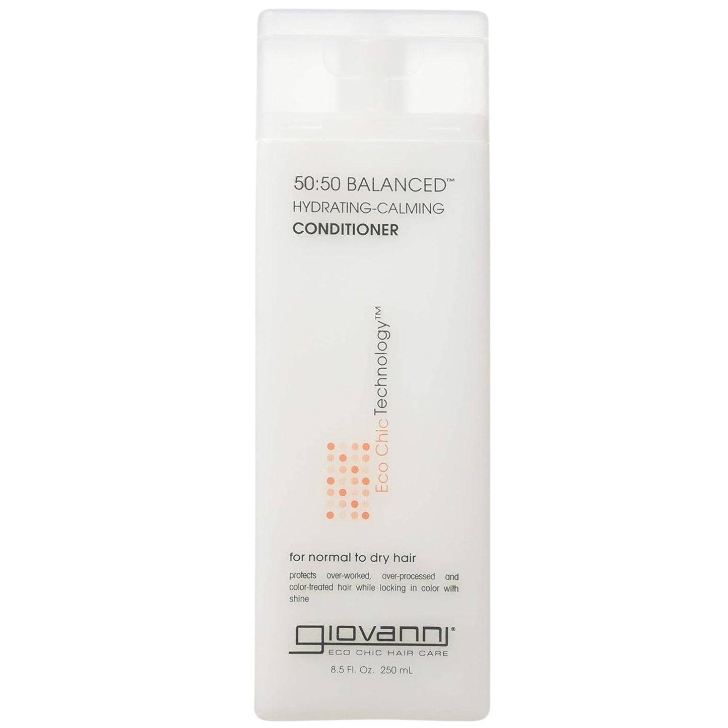 GIOVANNI ECO CHIC 50:50 Balanced Hydrating Calming Conditioner - Leaves Hair pH Balanced, Ideal for Over-Processed, Environmenta
