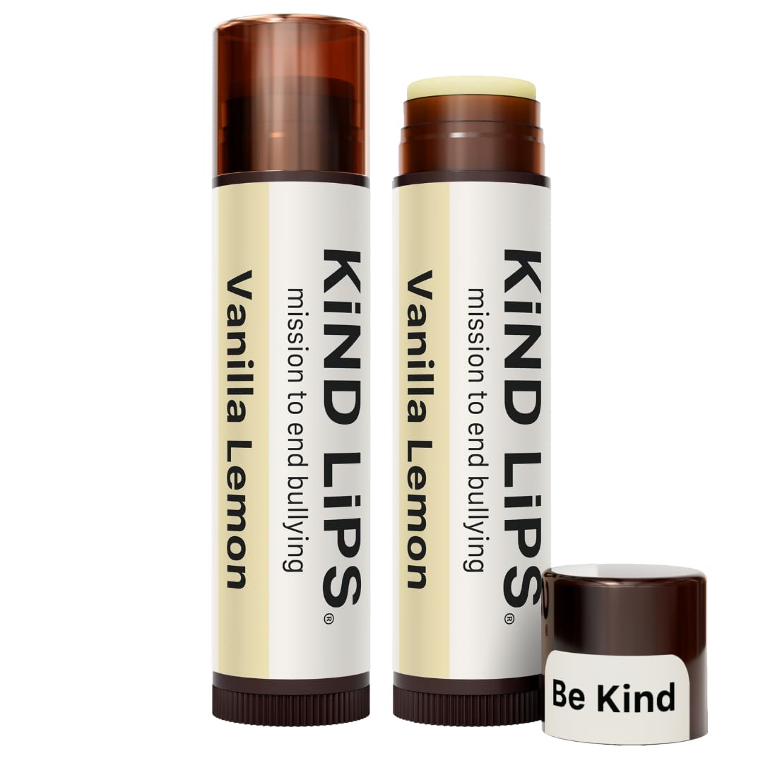 Vanilla Lemon Lip Balm 2-Pack - Organic Lip Moisturizer With Citrus & Sweet Flavor | Natural Chapstick Alternative For Dry, Chap
