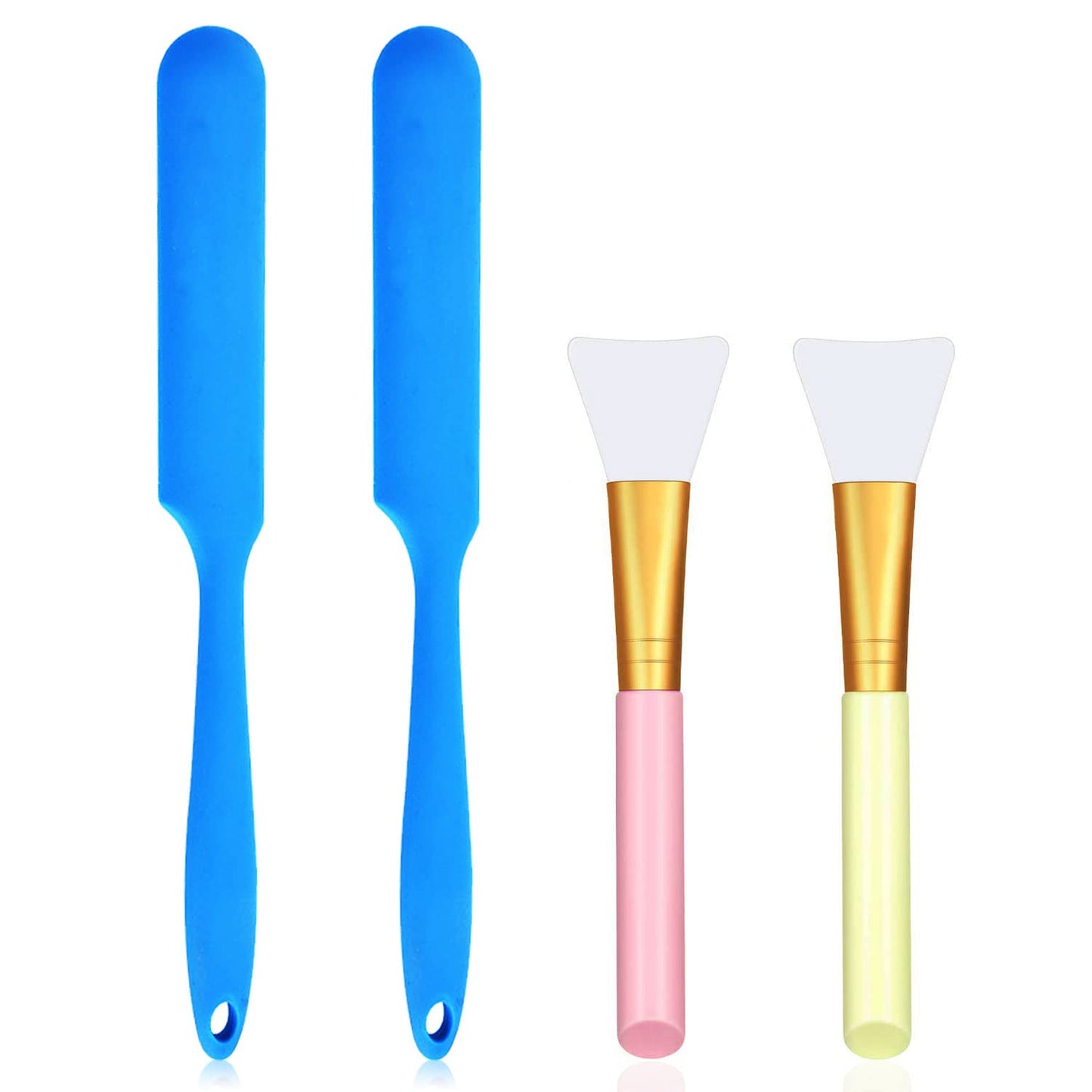 Silicone Stir Sticks Scraper Brushes, Non-Stick Wax Spatulas, Hair Removal Waxing Applicator, Easy To Clean Reusable Scraper Lar
