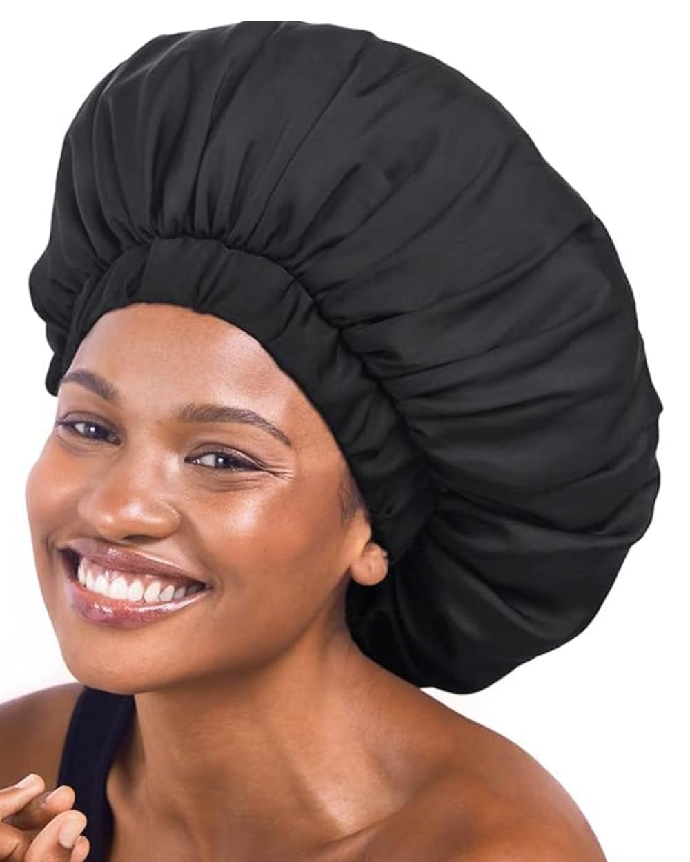 Kitsch Xl Satin Bonnet For Sleeping - Jumbo Satin Silk Hair Bonnet For Women | Ultimate Sleep Protection And Comfort | Silky Smo