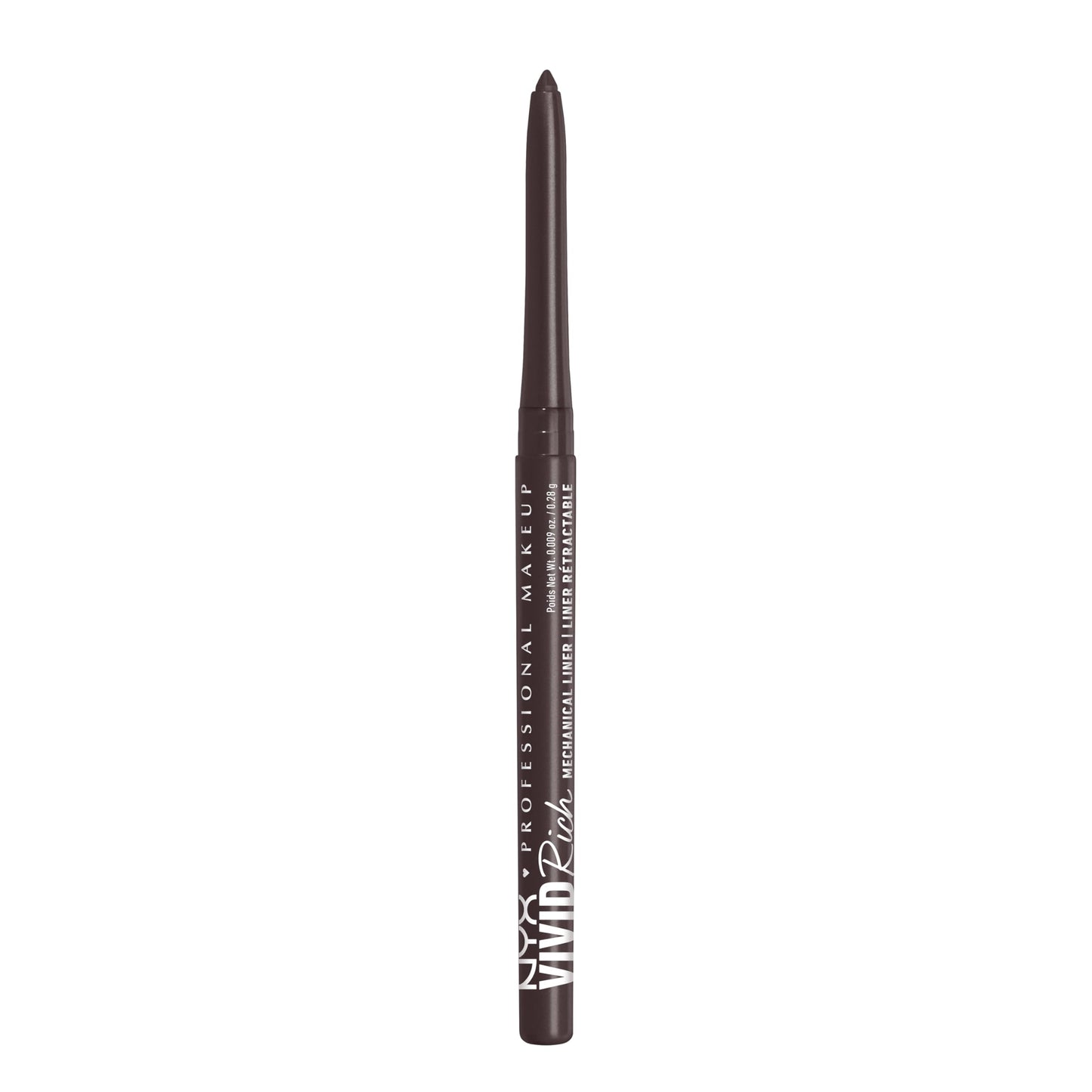 NYX PROFESSIONAL MAKEUP Vivid Rich Mechanical Eye Pencil, Vivid Rich Mechanical, Creamy Retractable Eyeliner - Smokin Topaz, Bro