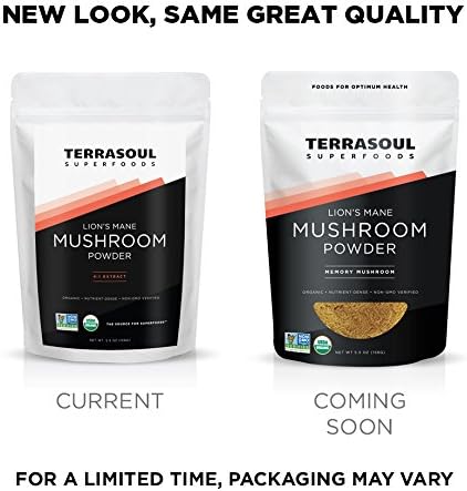 Terrasoul Superfoods Organic Lion's Mane Mushroom Powder (4:1 Extract), 11 Ounces