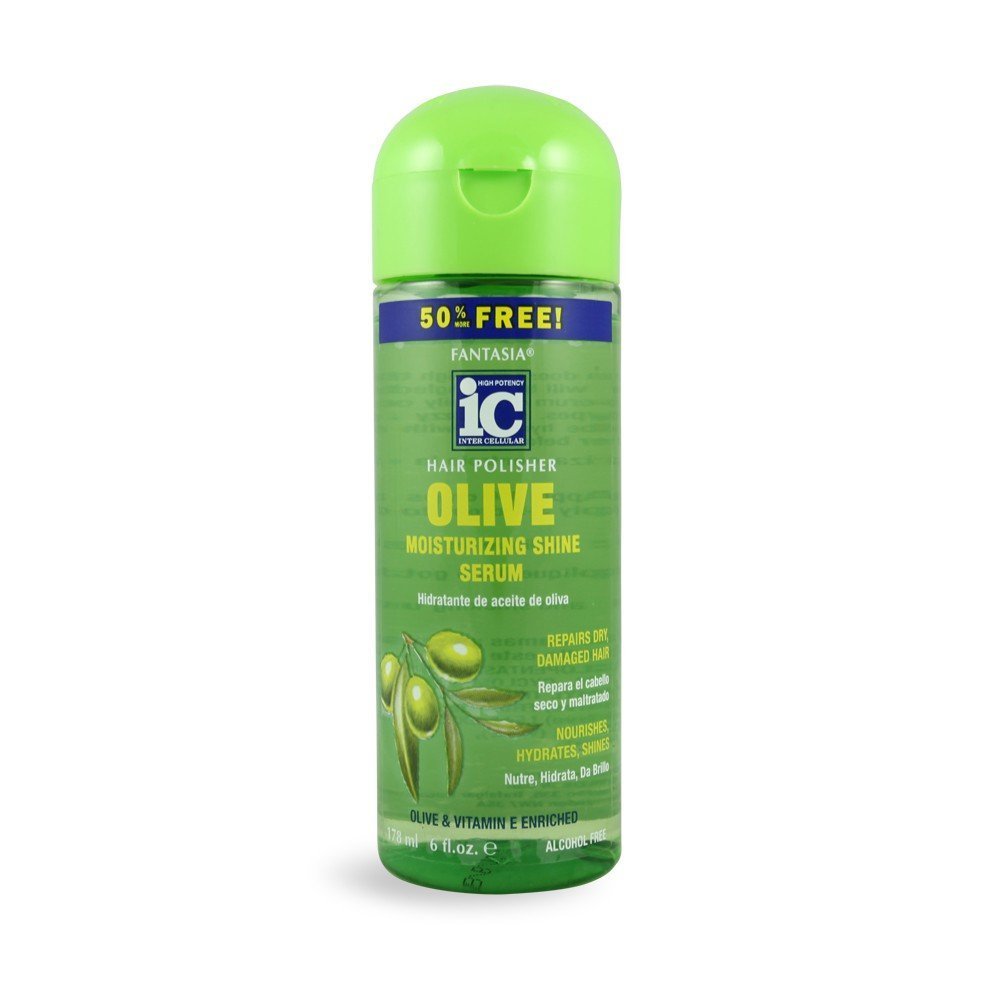 Fantasia Ic Hair Polisher With Olive Oil Moisturizing Shine Serum, (Pack Of 1) 6 Fl Oz