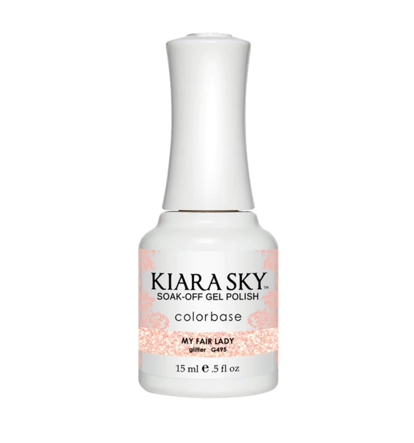 Kiara Sky Professional Nails Soak Off Led Uv Gel Polish - My Fair Lady G495 - Matte Glitter