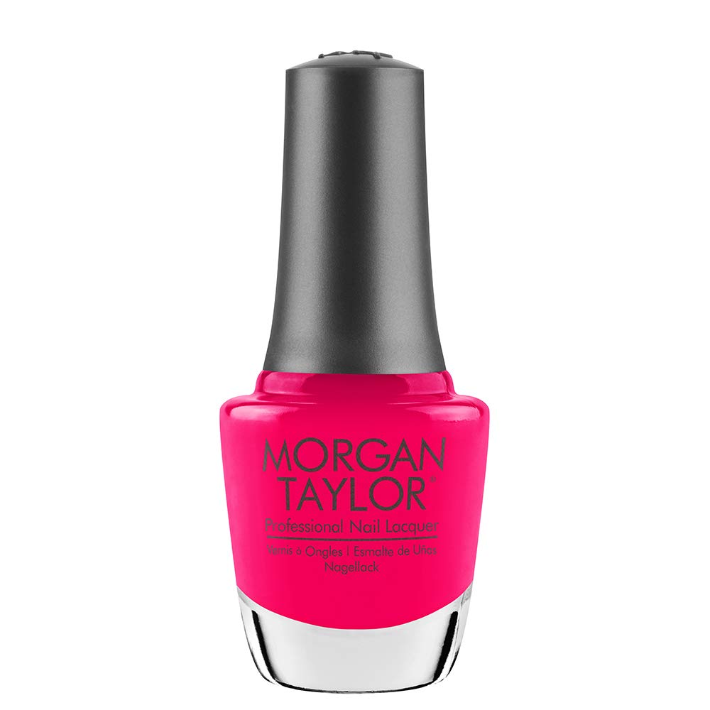 Morgan Taylor Nail Lacquer (Shake It Till You Samba) Bright Pink Nail Polish, Finger Nail Polish, Long Lasting Nail Polish, Brig