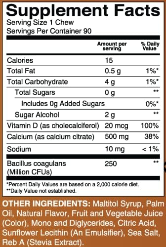 BariatricPal 90-Day Bariatric Vitamin Bundle (Multivitamin ONE 1 per Day! Capsule with 60mg Iron and Calcium Citrate Soft Chews 500mg with Probiotics - Piña Colada)