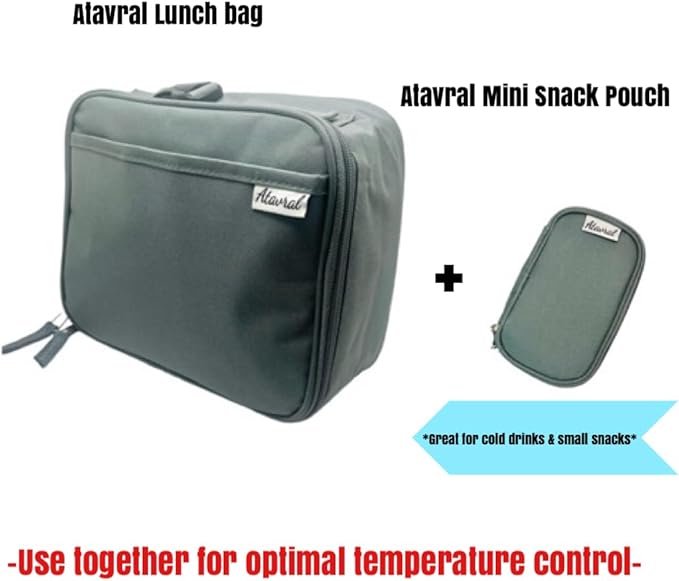 Mini Insulated Snack Bag, Lunch Bag Insulin Bag (green)