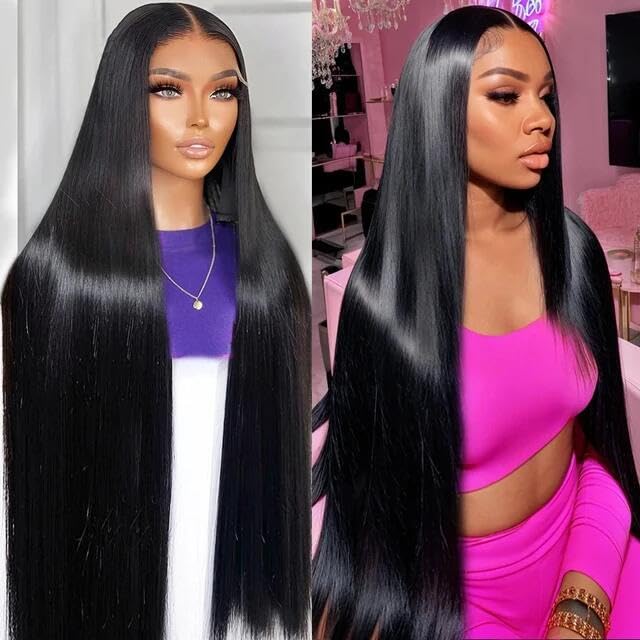Straight Lace Front Wigs Human Hair 13X4 Hd Transparent Lace Frontal Human Hair Wigs For Black Women Brazilian Glueless Wigs Vir