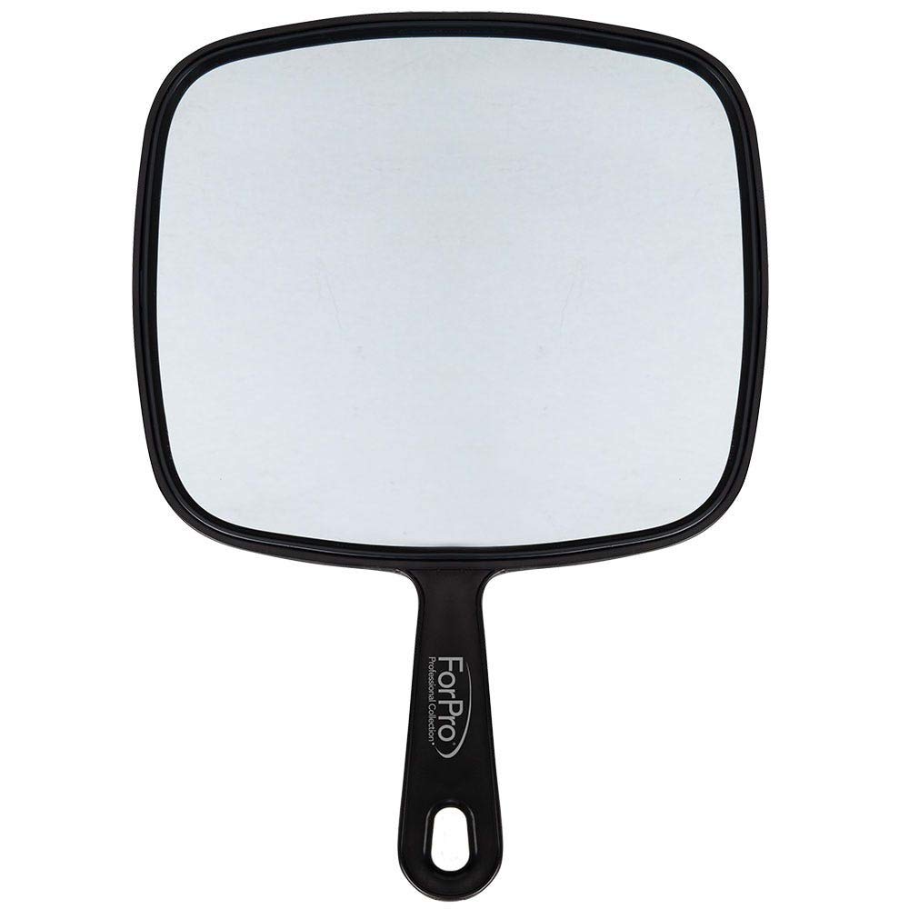 Forpro Professional Collection Extra Large Hand Mirror With Handle, 9'' W X 12'' L, Multi-Purpose Handheld Mirror With Distortio