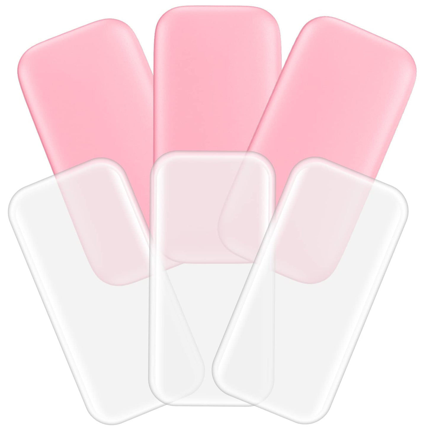 Yeajoin 6Pcs Silicone False Eyelash Holder Pads For Eyelash Extensions Loose Lash, Reusable Eyelash Extensions Tools, Transparen