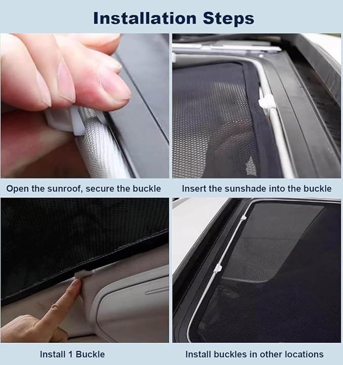 Car Sunroof Shade Compatible with Mercedes Benz GLE 350/450 2015-2019, Foldable Glass Roof Sunshade with Storage Bag, Heat Insulation Sun Protection Roof Interior Sunshade