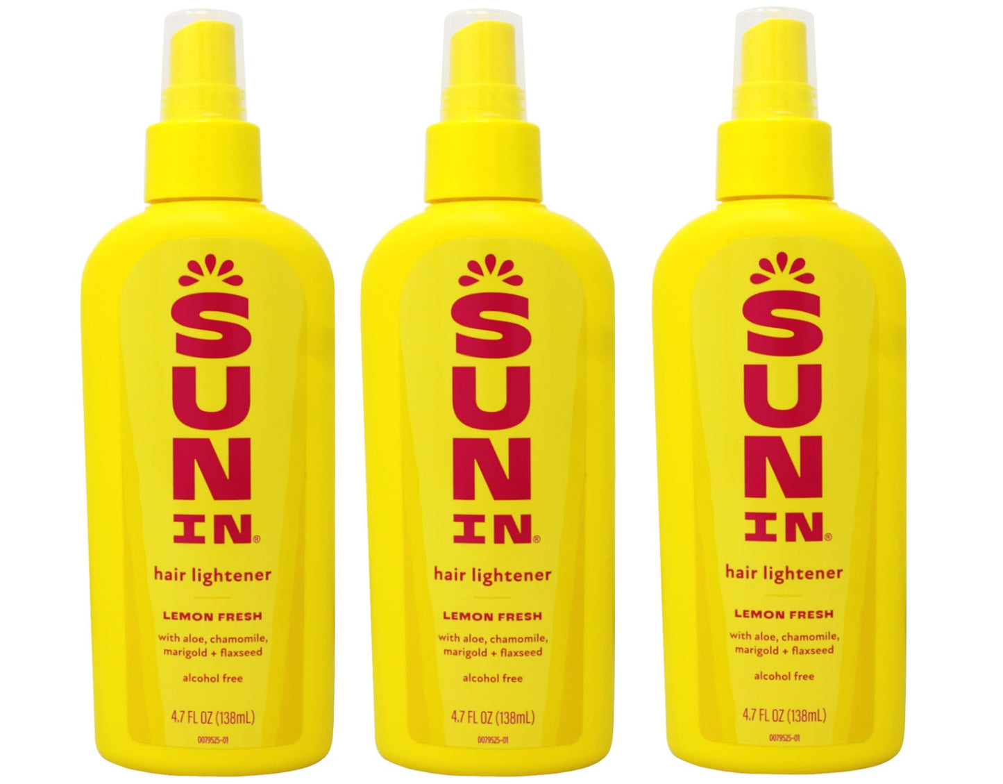 Sun-In Hair Lightener Spray Lemon Fresh 4.70 Oz (Pack Of 3)