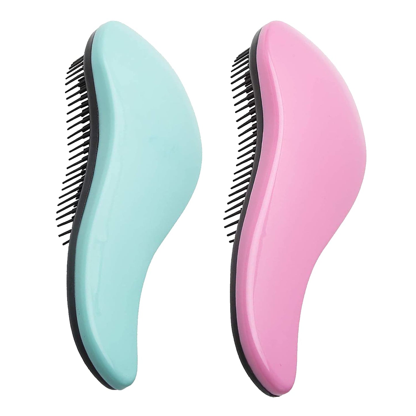 Wynk Detangler Brush - 2-Piece Value Set - Wet Detangling Hair Brush,Professional No Pain Detangler For Women,Men,Kids (2 Pack,