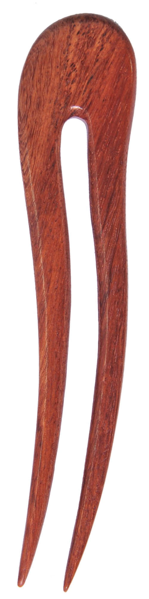 Marycrafts Wooden Rosy Wavy Hair Pin, Hair Fork, Hair Stick, Hair Accessory Handmade 5.12'' (1 Piece)