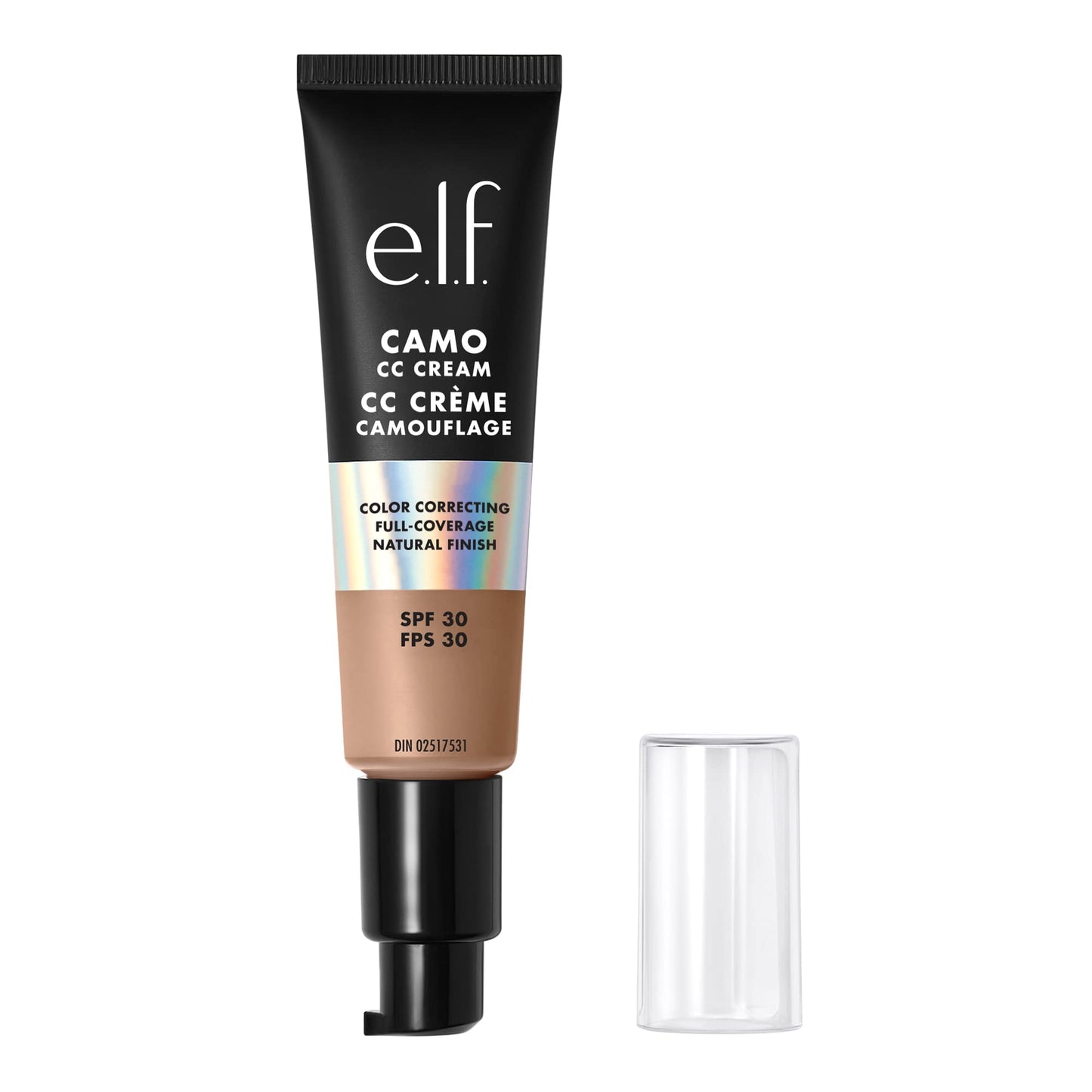 E.L.F. Camo Cc Cream, Color Correcting Medium-To-Full Coverage Foundation With Spf 30, Medium 370 N, 1.05 Oz (30G)