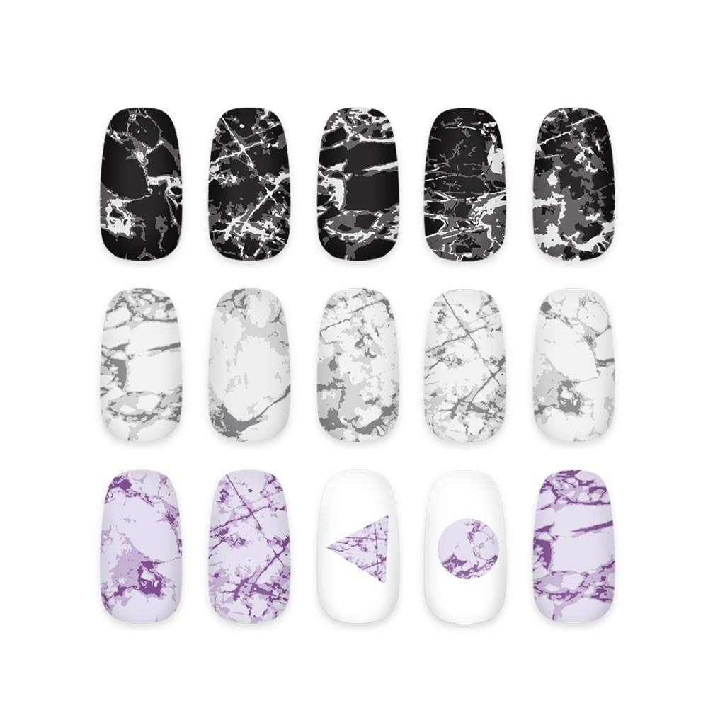 Kads Nail Art Stamping Plate Marble Nail Template Nail Art Design Tool Nail Diy Design Image Plate (Fa056)