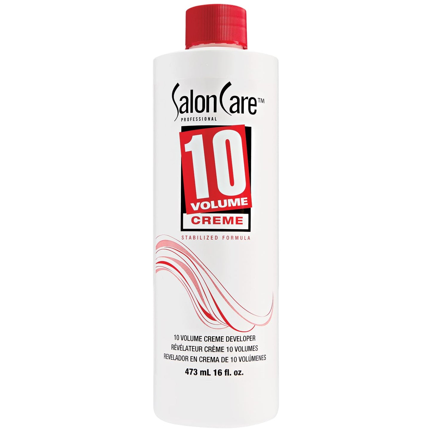 Salon Care 10 Volume Creme Developer, Gentle Lift, Easy To Handle Cream Consistency, 16 Ounce