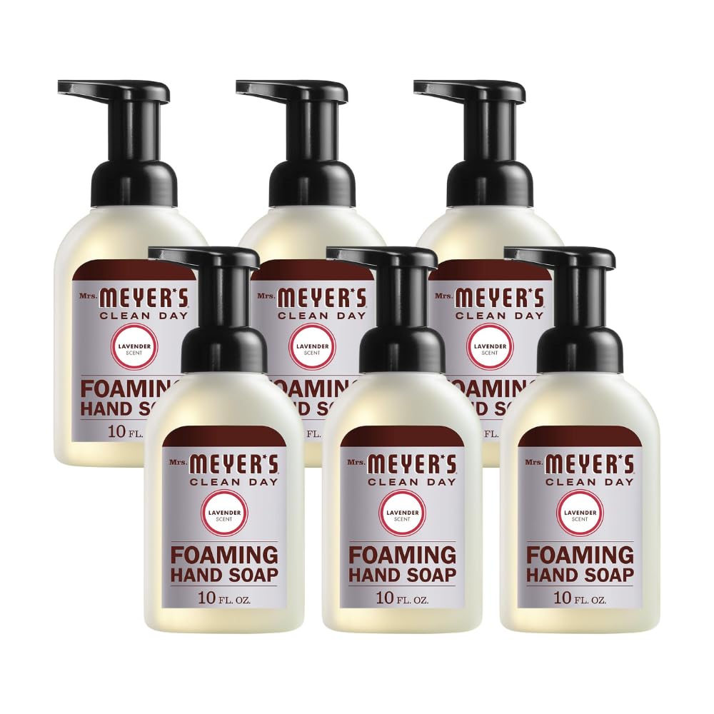 Mrs. Meyer'S Foaming Hand Soap, Lavender, 10 Oz (Pack Of 6)