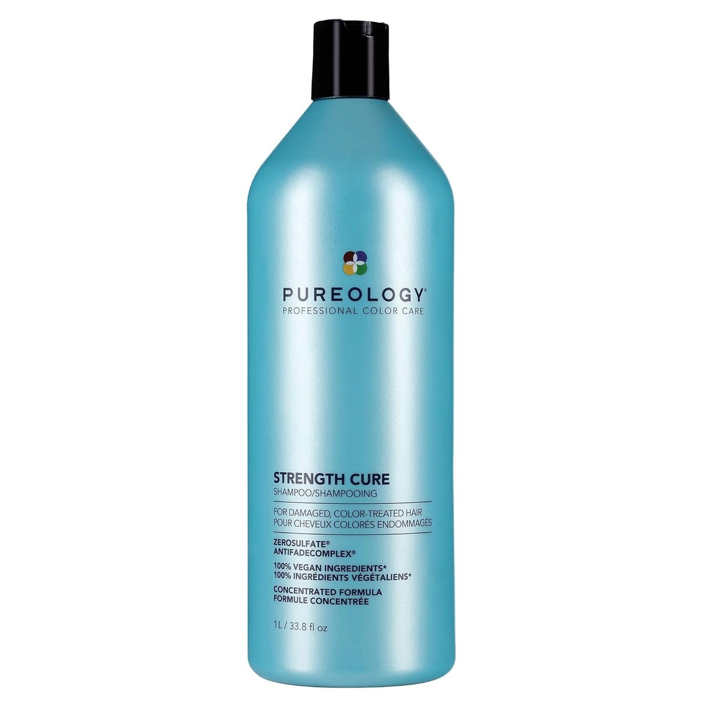 Pureology Strength Cure Shampoo For Damaged & Color-Treated Hair, 33.8 Fl Oz